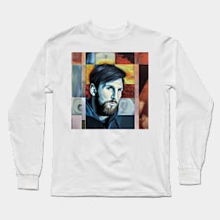 Messi  on digital board Long Sleeve T-Shirt